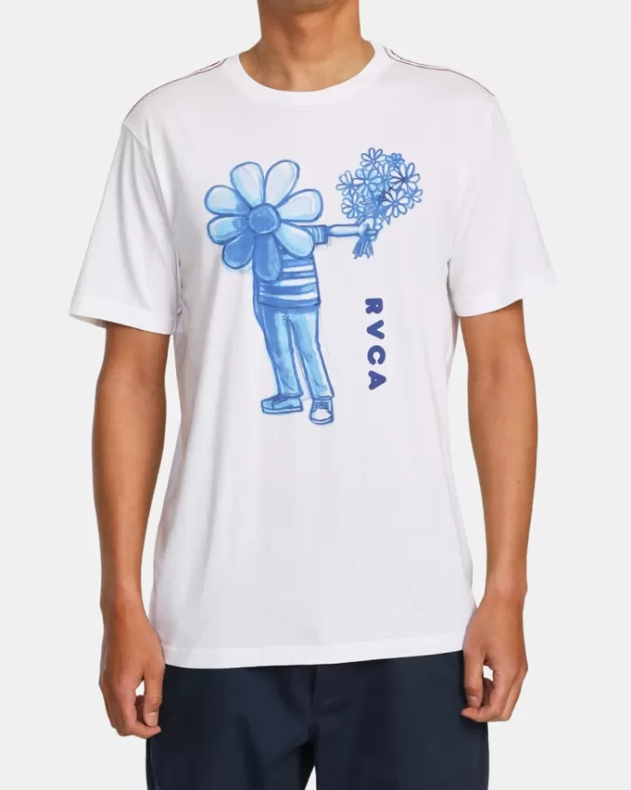 RVCA Camiseta Flower Friend Masculino | XIKLNG-712< Camiseta