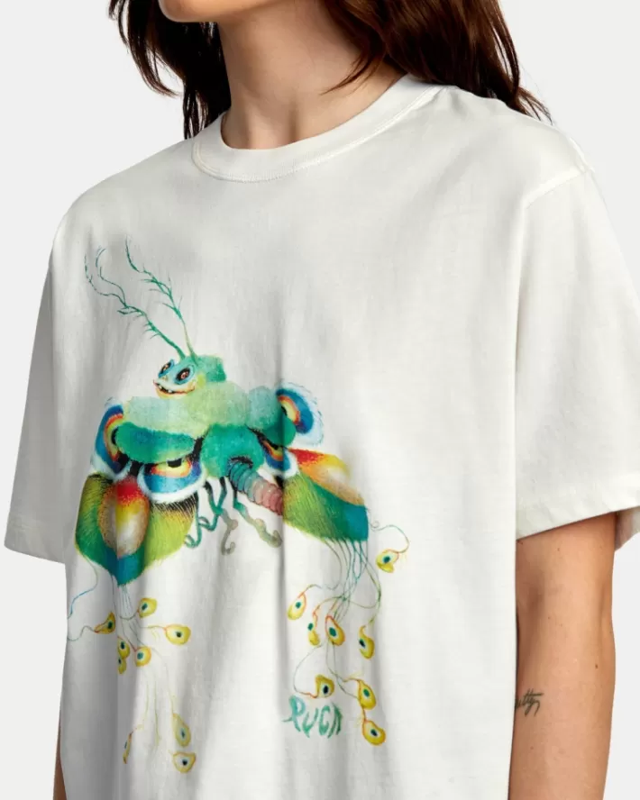 RVCA Camiseta Fly Guy Anyday Feminino | XDNOBK-310<MULHER Camiseta