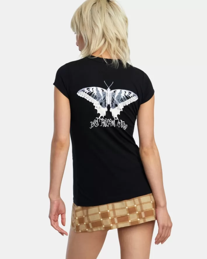 RVCA Camiseta Future Naughty Feminino | EQPTGD-743<MULHER Camiseta