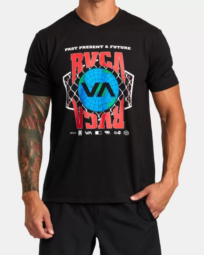 RVCA Camiseta Global Grid Masculino | ODNVIJ-021< Camiseta