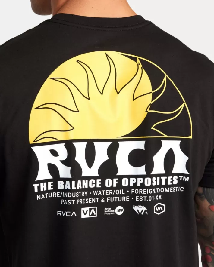 RVCA Camiseta VA Esportivos Balance Rays Masculino | QSICJL-321< Camiseta
