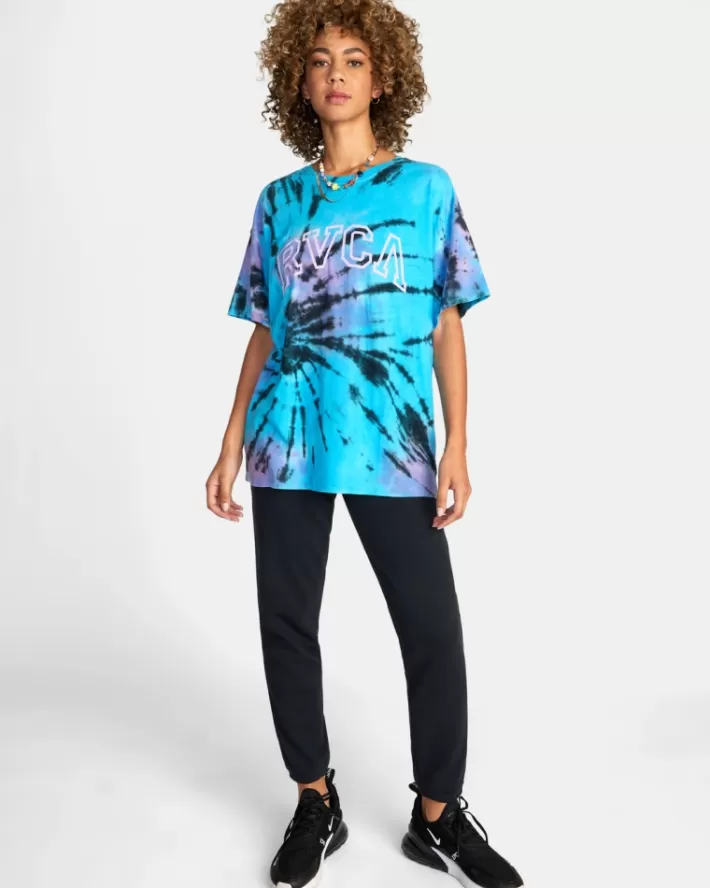 RVCA Camisetas Gráficas Arched Tie-Dye Tee Feminino | VXACRZ-528<MULHER Camisetas Gráficas