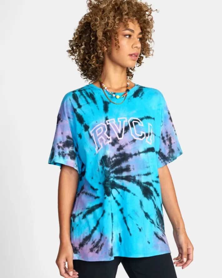 RVCA Camisetas Gráficas Arched Tie-Dye Tee Feminino | VXACRZ-528<MULHER Camisetas Gráficas