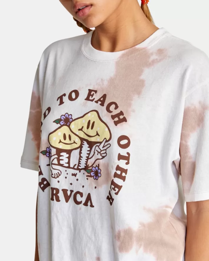 RVCA Camisetas Gráficas Be Kind Feminino | CAKXOP-821<MULHER Camisetas Gráficas