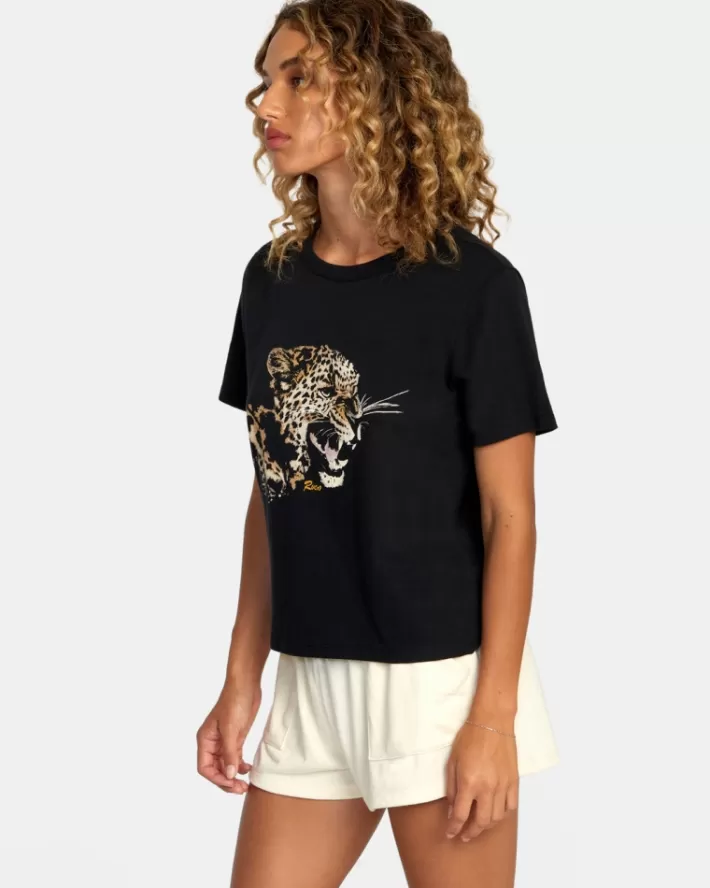 RVCA Camisetas Gráficas Big Cat Boxy Tee Feminino | JWXBPK-532<MULHER Camisetas Gráficas