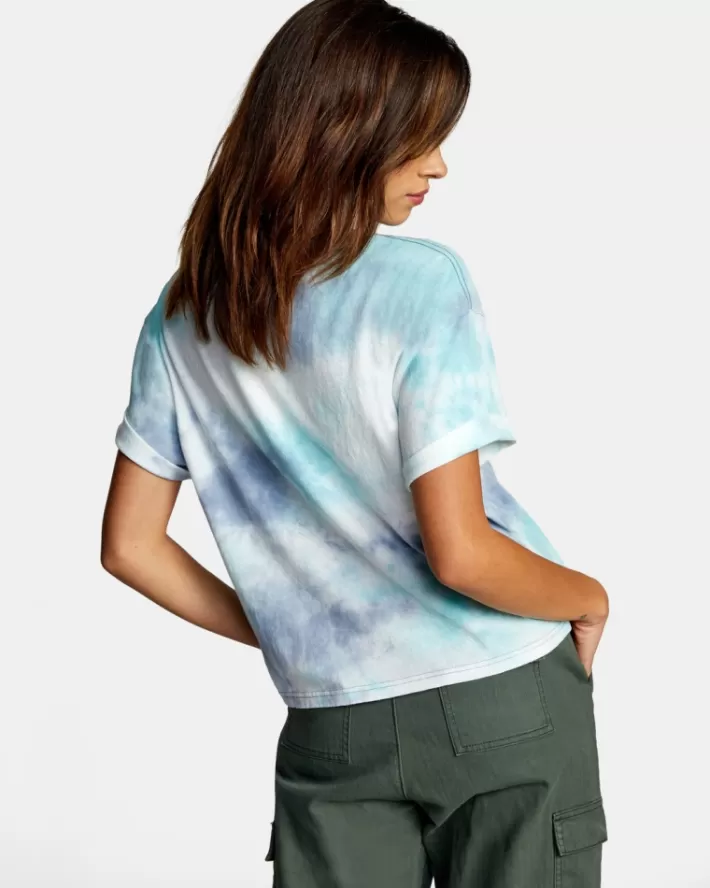 RVCA Camisetas Gráficas Butterfly Crop Tee Feminino | DXKWBA-704<MULHER Camisetas Gráficas