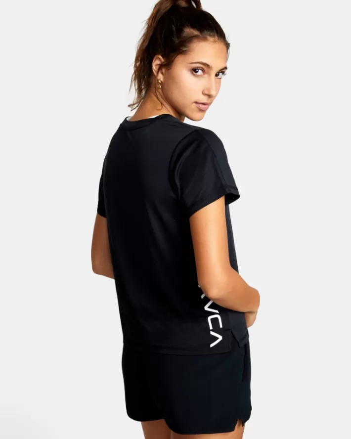 RVCA Camisetas Gráficas Esportivos Vent Workout Tee Feminino | NDFXMR-971<MULHER Camisetas Gráficas