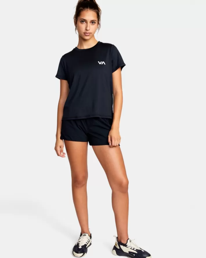 RVCA Camisetas Gráficas Esportivos Vent Workout Tee Feminino | NDFXMR-971<MULHER Camisetas Gráficas