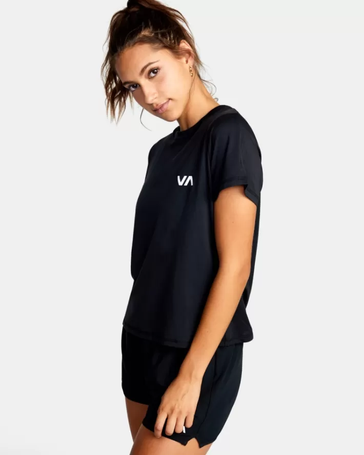 RVCA Camisetas Gráficas Esportivos Vent Workout Tee Feminino | NDFXMR-971<MULHER Camisetas Gráficas
