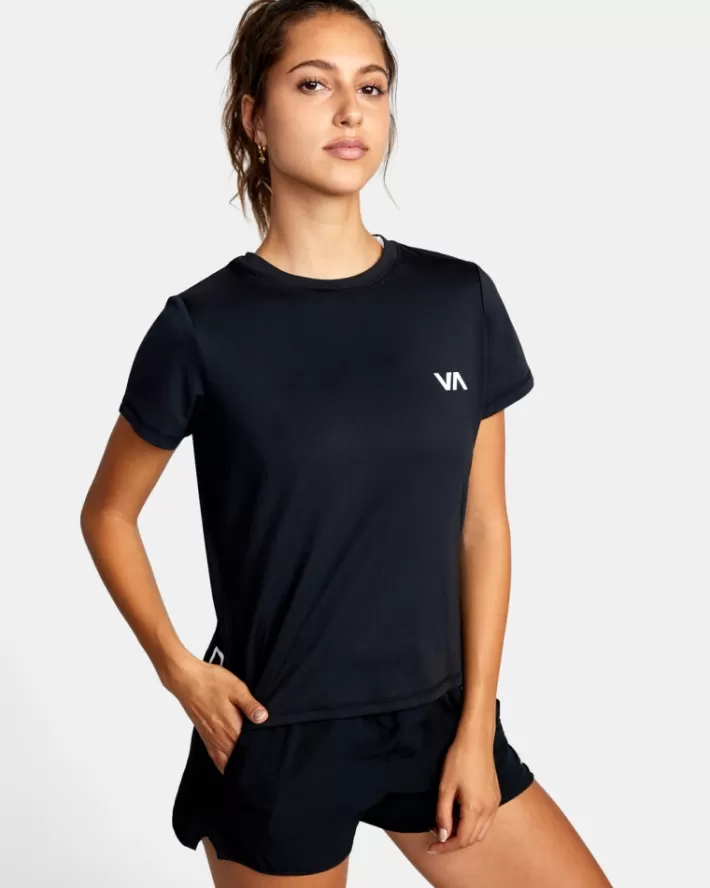 RVCA Camisetas Gráficas Esportivos Vent Workout Tee Feminino | NDFXMR-971<MULHER Camisetas Gráficas