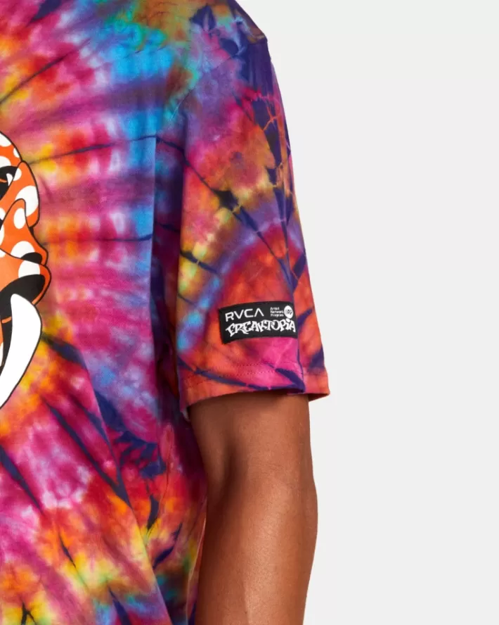RVCA Camisetas Gráficas Freaktopia Mushroom Tee Feminino | OFMNPH-089<MULHER Camisetas Gráficas