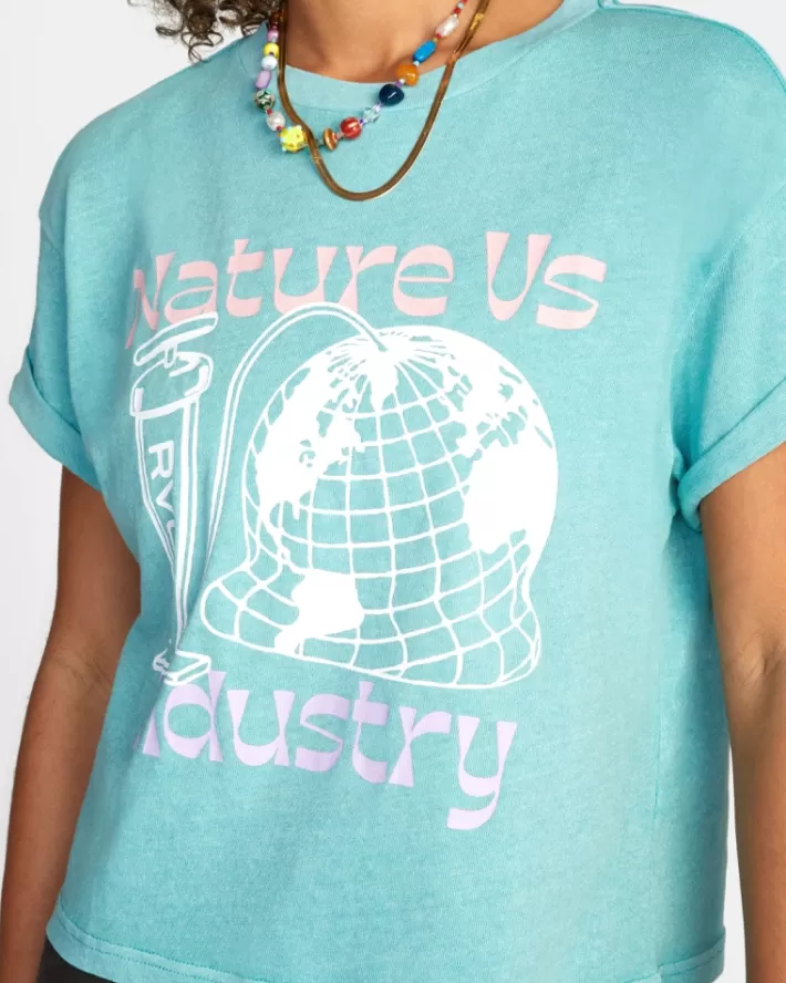 RVCA Camisetas Gráficas Inflation Roll It Tee Feminino | UIPHXL-238<MULHER Camisetas Gráficas