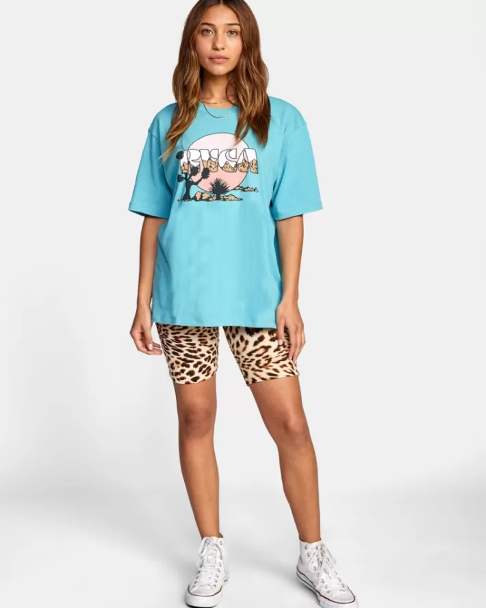 RVCA Camisetas Gráficas Jay Tree Oversized Tee Feminino | NAXFST-807<MULHER Camisetas Gráficas