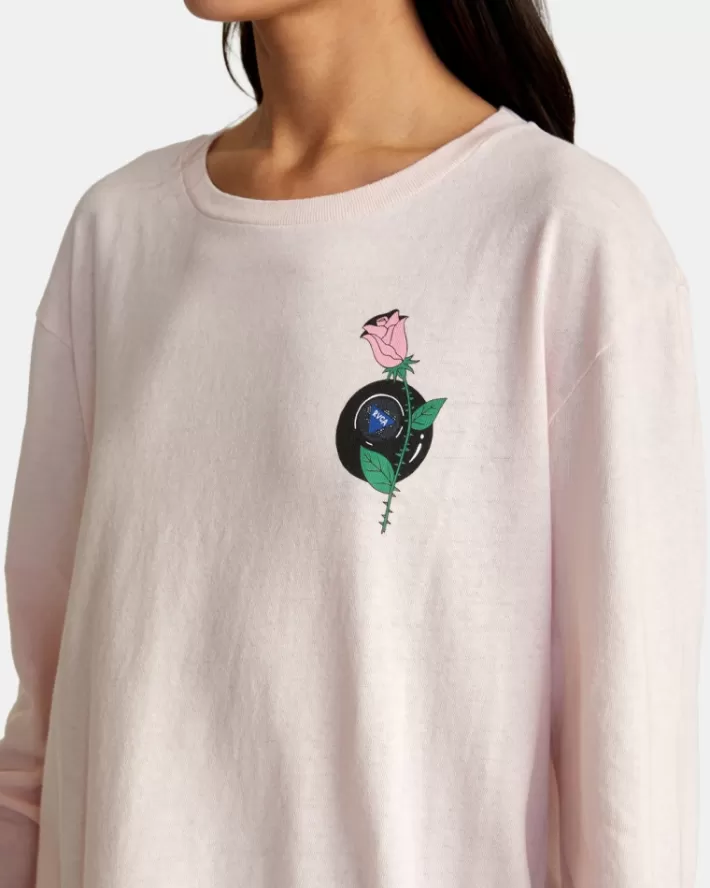 RVCA Camisetas Gráficas LP x KLW Long Sleeve Tee Feminino | BLWPZT-258<MULHER Camisetas Gráficas
