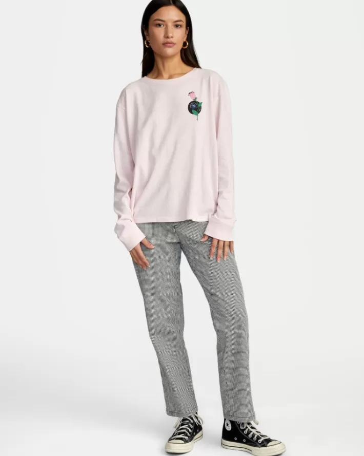 RVCA Camisetas Gráficas LP x KLW Long Sleeve Tee Feminino | BLWPZT-258<MULHER Camisetas Gráficas