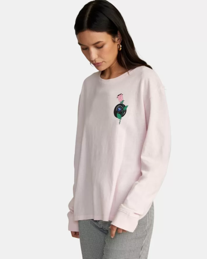 RVCA Camisetas Gráficas LP x KLW Long Sleeve Tee Feminino | BLWPZT-258<MULHER Camisetas Gráficas