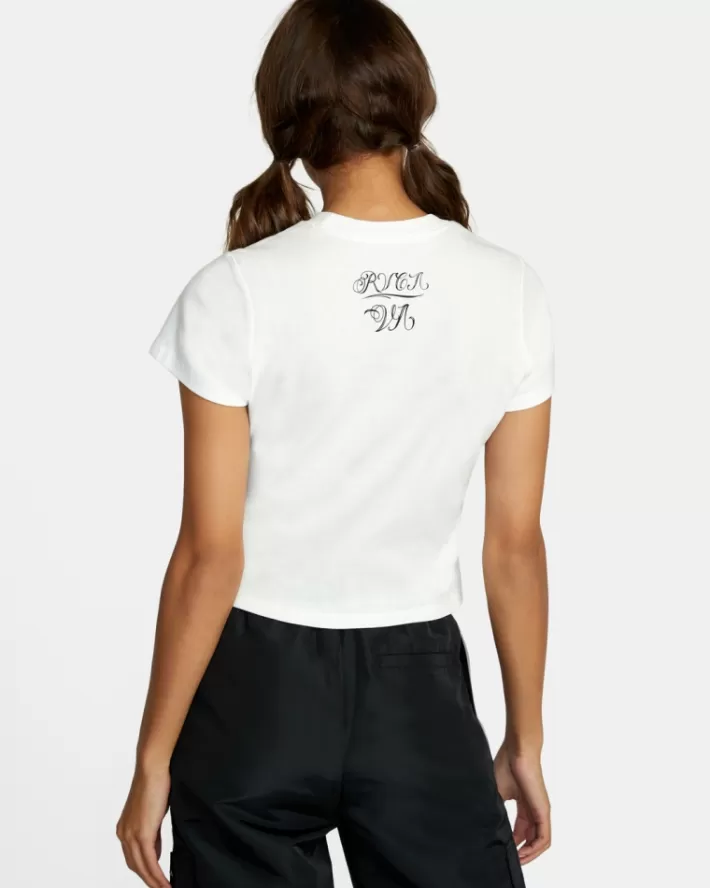 RVCA Camisetas Gráficas Mister Cartoon Balance Clowns Feminino | WETKBO-109<MULHER Camisetas Gráficas