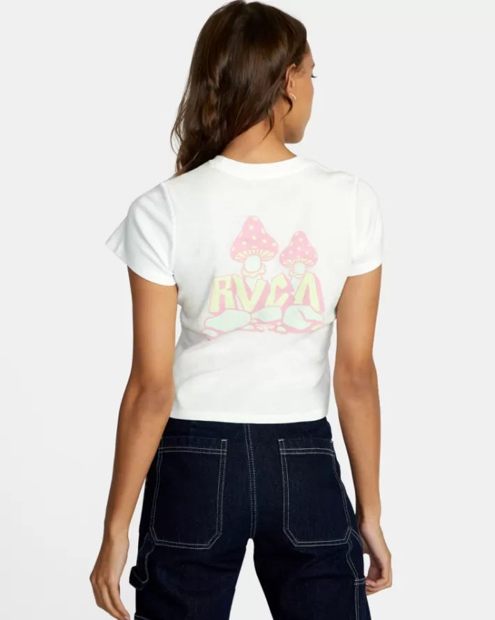 RVCA Camisetas Gráficas Mycelium Feminino | FKMZSV-794<MULHER Camisetas Gráficas