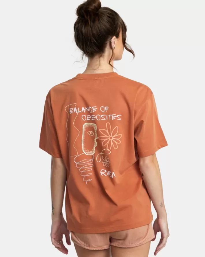 RVCA Camisetas Gráficas Nada Anyday Feminino | FBECLG-427<MULHER Camisetas Gráficas