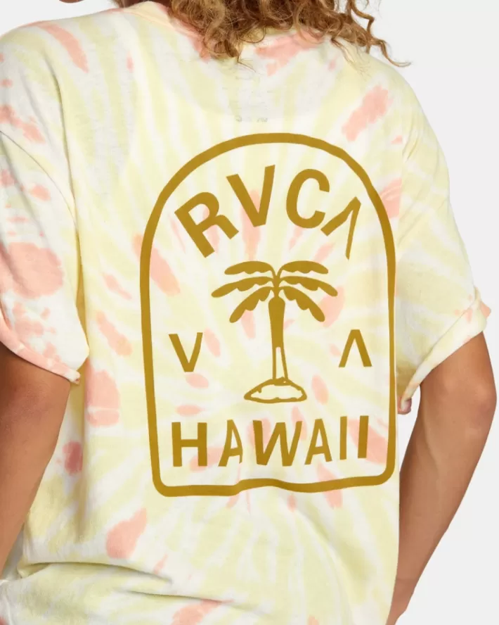 RVCA Camisetas Gráficas Palm Hawaii Feminino | RBXEPN-564<MULHER Camisetas Gráficas