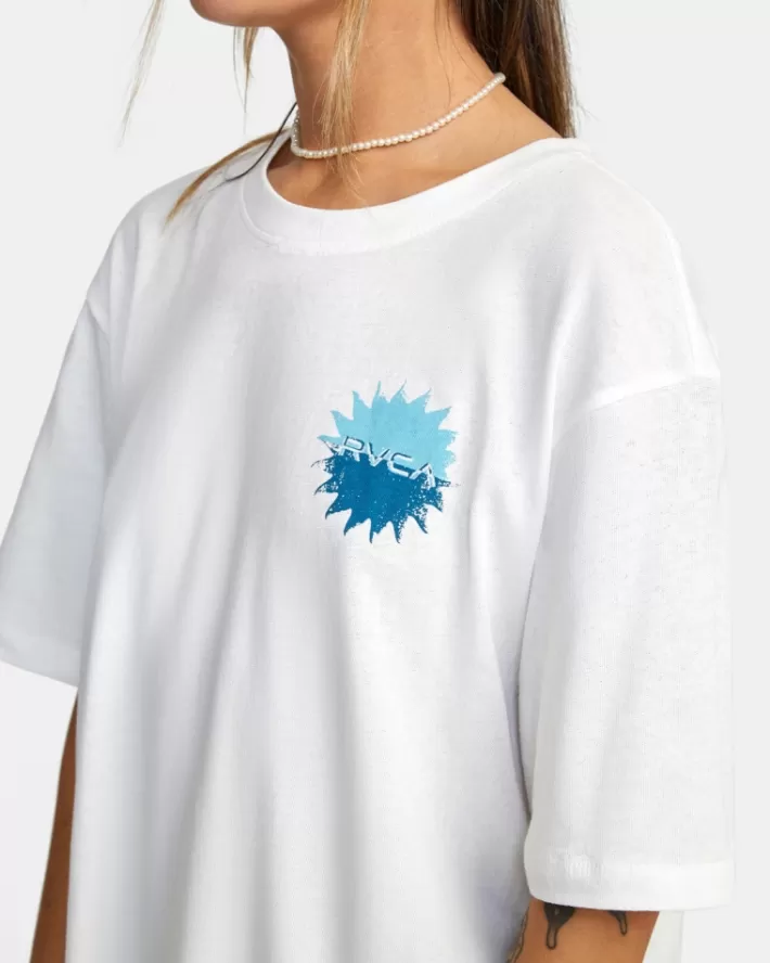 RVCA Camisetas Gráficas Rotation Oversized Tee Feminino | WPLZOE-951<MULHER Camisetas Gráficas