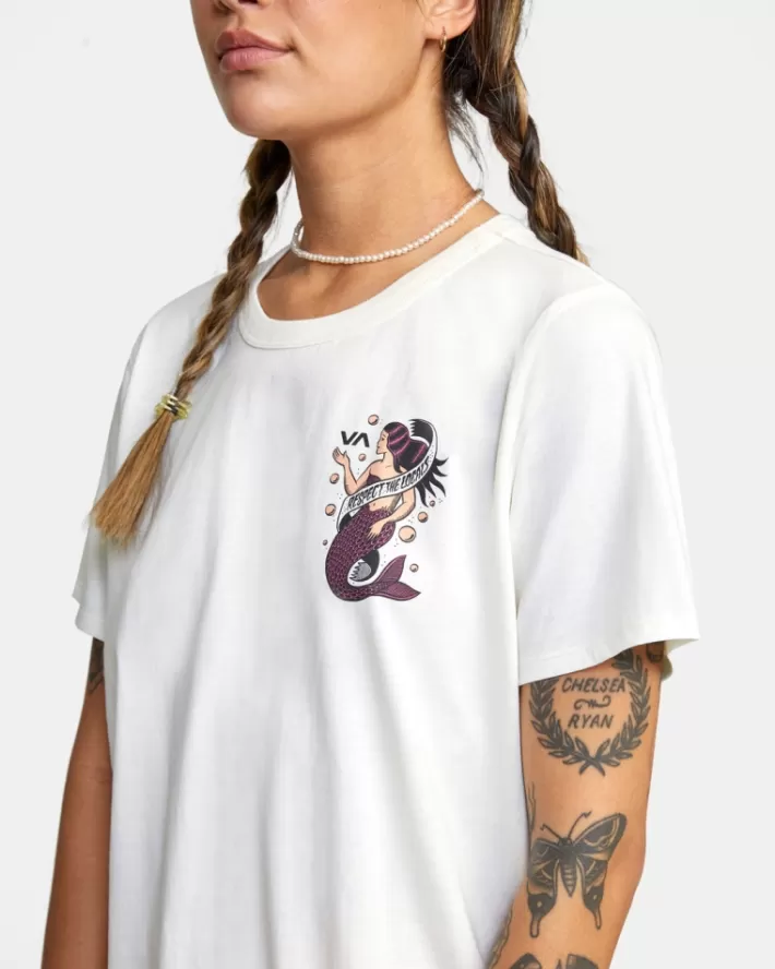 RVCA Camisetas Gráficas Save Our Souls Crop Tee Feminino | TDUJBK-895<MULHER Camisetas Gráficas