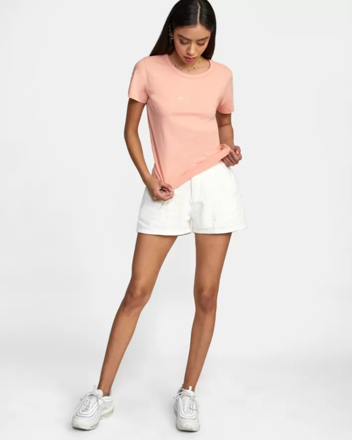 RVCA Camisetas Gráficas Small Slim Fit Tee Feminino | GUWQMY-243<MULHER Camisetas Gráficas
