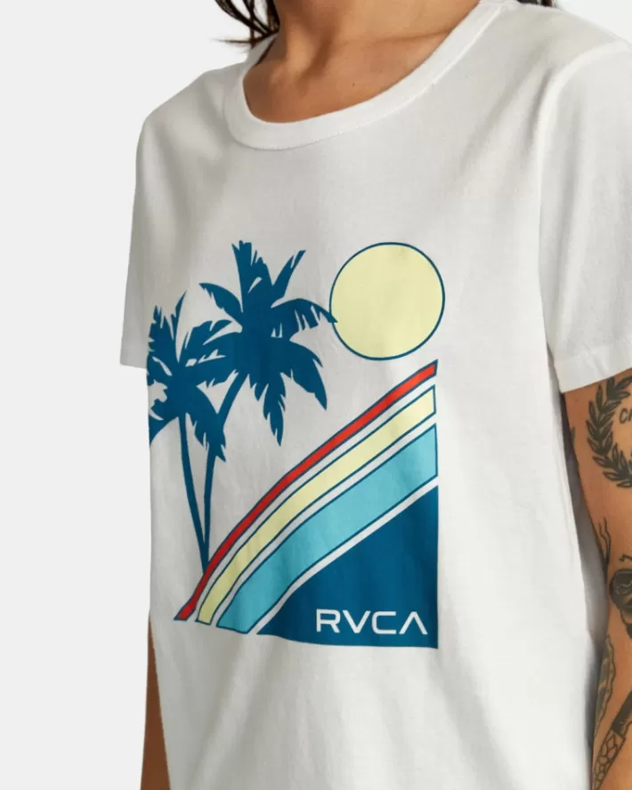 RVCA Camisetas Gráficas South Shore Slim Fit Tee Feminino | FZYCKL-492<MULHER Camisetas Gráficas