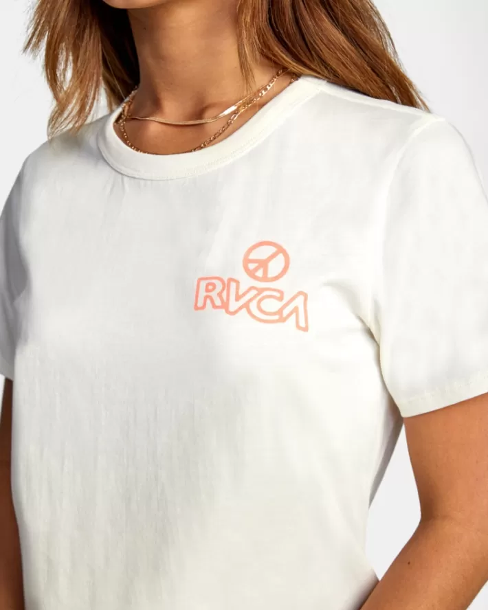 RVCA Camisetas Gráficas The Heat Crop Tee Feminino | LQJBYD-120<MULHER Camisetas Gráficas