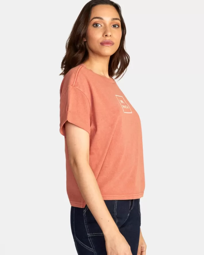 RVCA Camisetas Gráficas VA All The Way Roll It Feminino | AGOVKL-428<MULHER Camisetas Gráficas