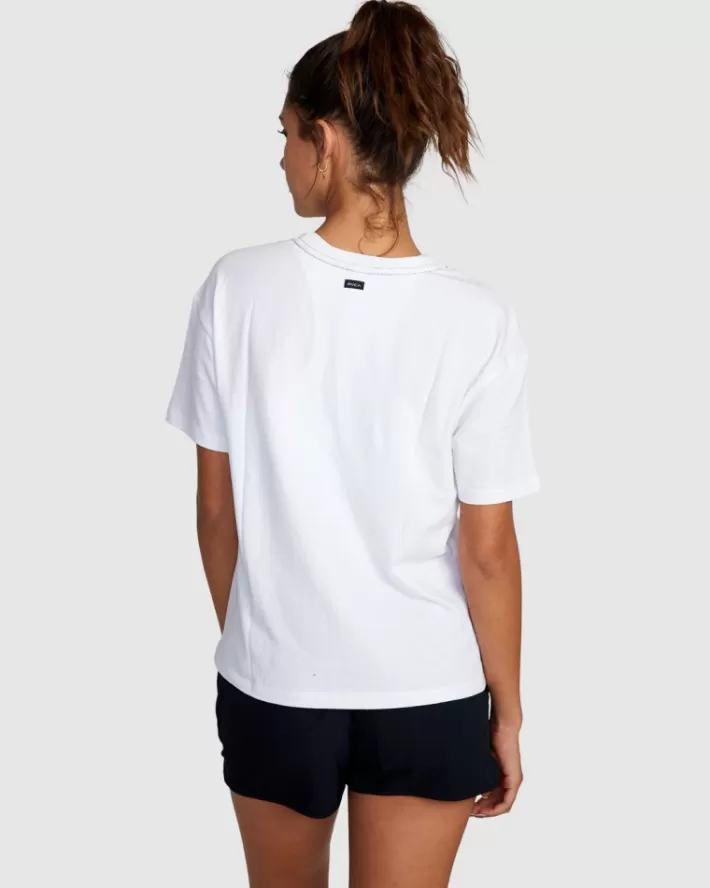 RVCA Camisetas Gráficas VA Essential Tee Feminino | SOTJXB-680<MULHER Camisetas Gráficas