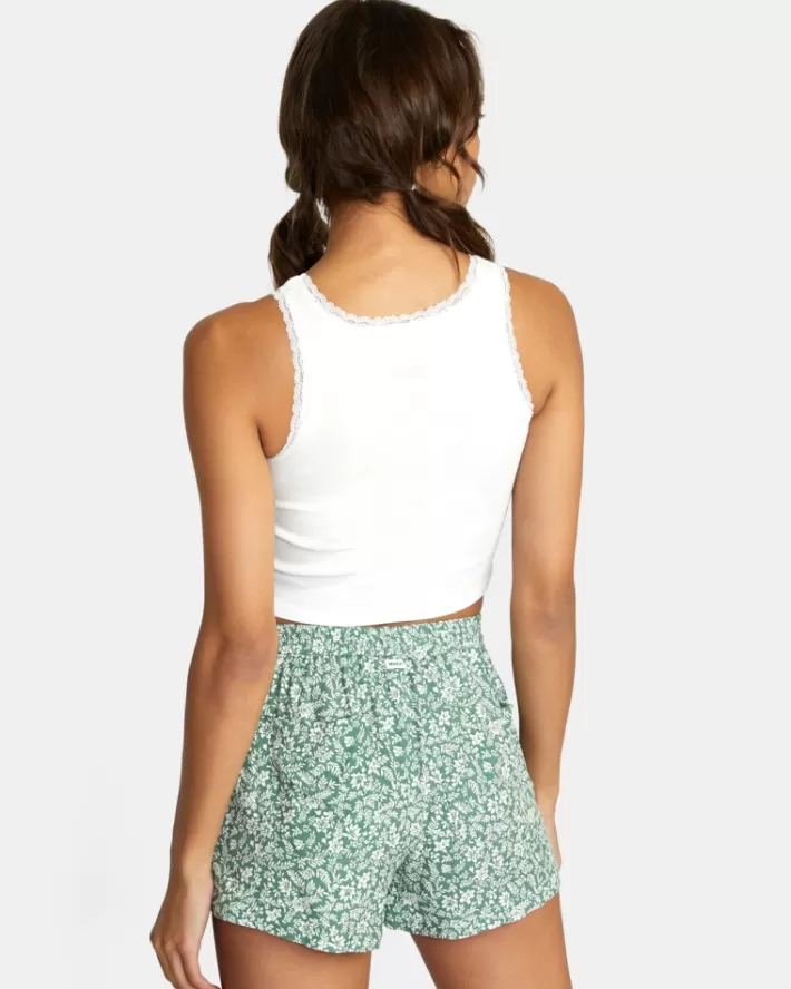 RVCA Camisetas Regata Cottage Fleur Feminino | FCDEWT-472<MULHER Camisetas Regata