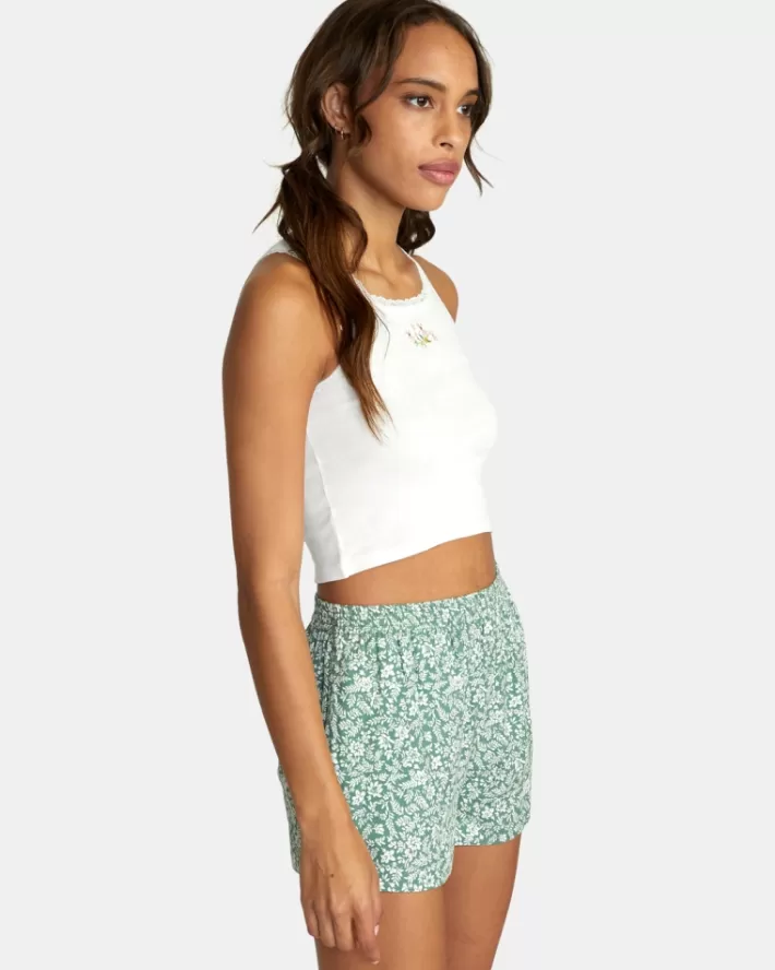 RVCA Camisetas Regata Cottage Fleur Feminino | FCDEWT-472<MULHER Camisetas Regata