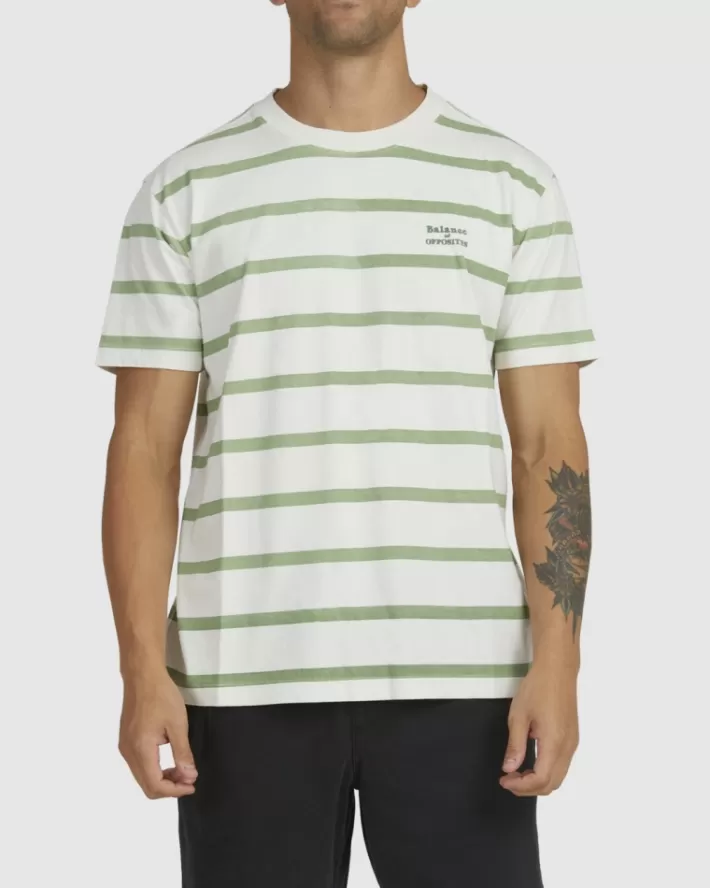 RVCA Camisetas Regata Del Ray Stripe Tee Masculino | SOZDTL-208< Camisetas Regata