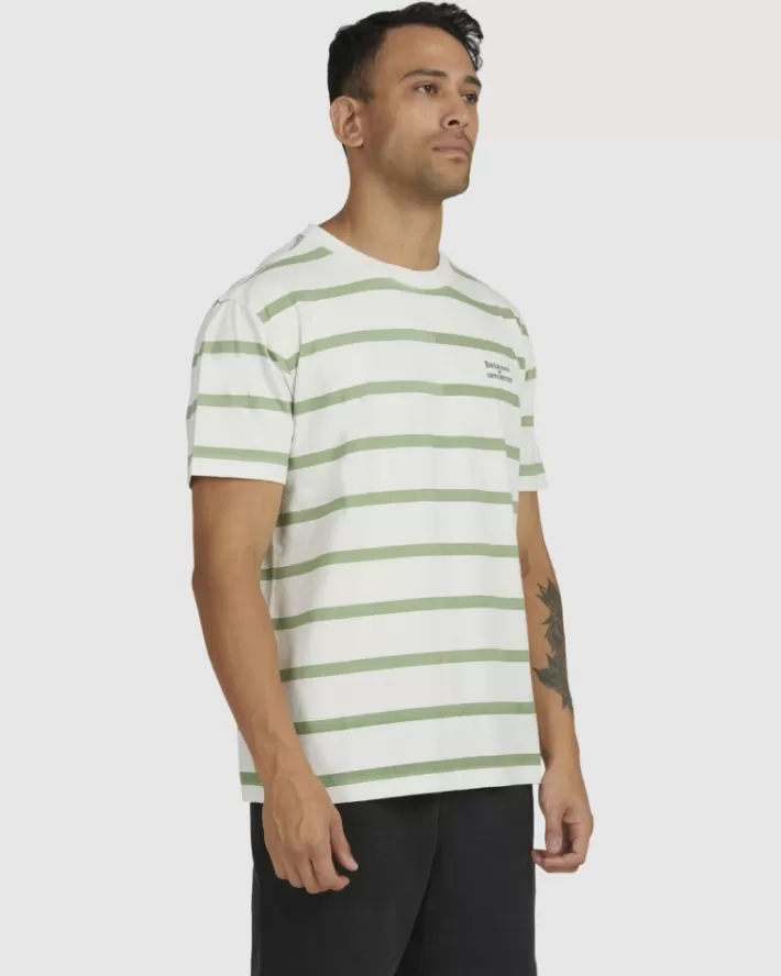 RVCA Camisetas Regata Del Ray Stripe Tee Masculino | SOZDTL-208< Camisetas Regata