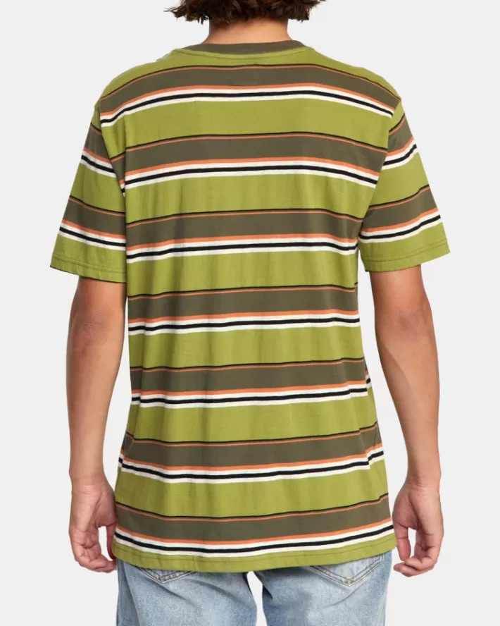 RVCA Camisetas Regata Dreamless Stripe Pocket Tee Masculino | RXJOWQ-364< Camisetas Regata