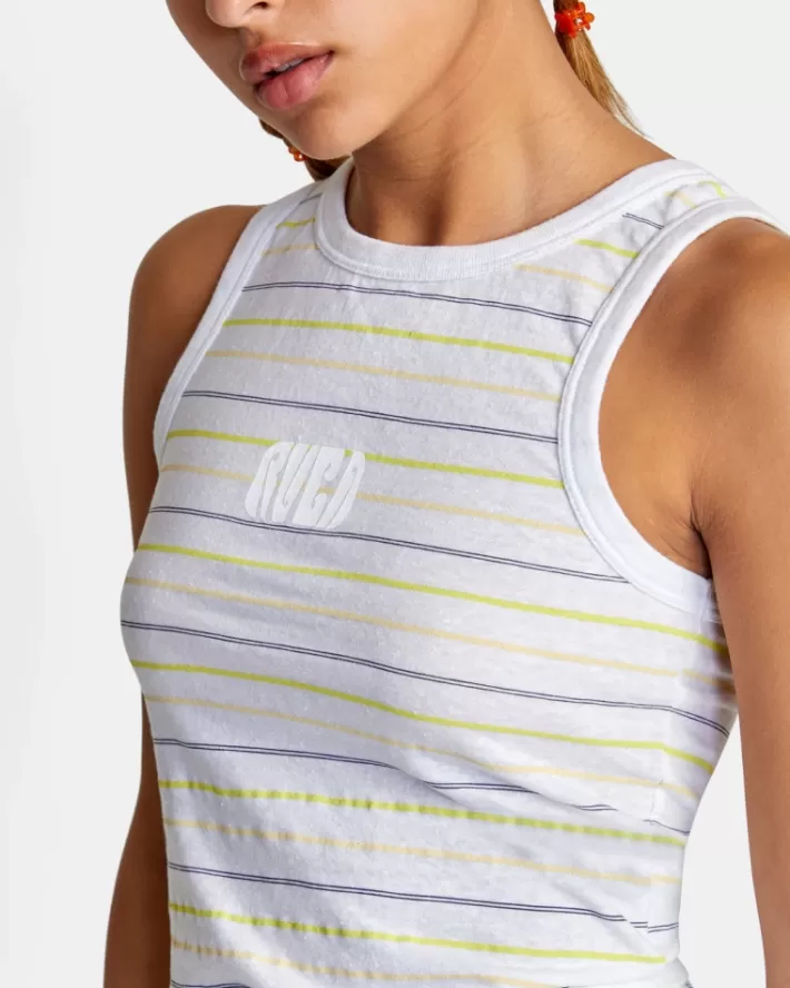 RVCA Camisetas Regata Easy Gráficas Feminino | ZTQJPF-617<MULHER Camisetas Regata