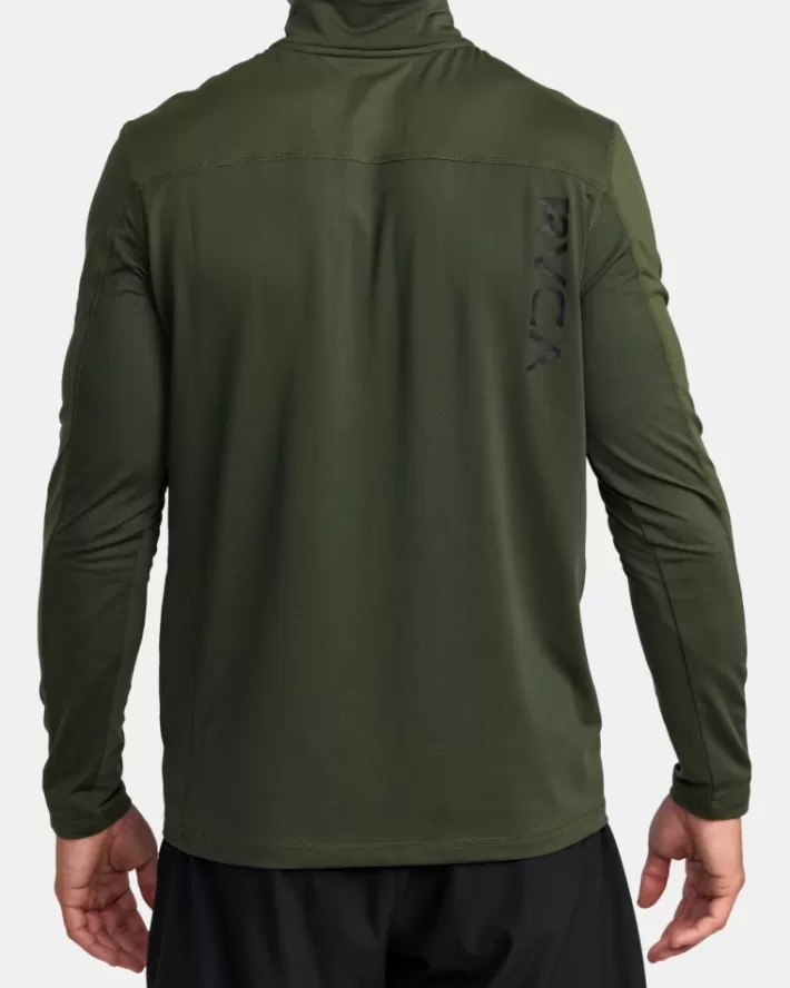 RVCA Camisetas Regata Esportivos Vent Half-Zip Pullover Masculino | IWQKRP-742< Camisetas Regata