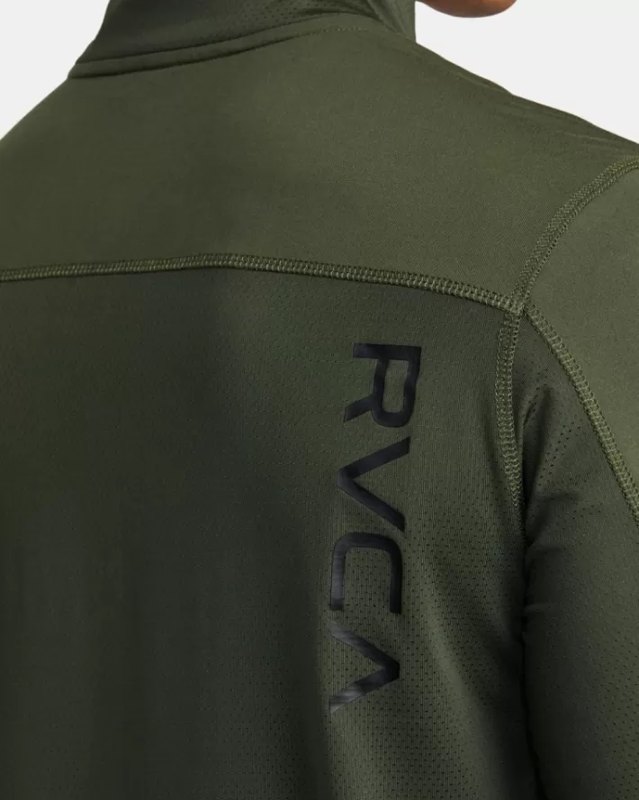 RVCA Camisetas Regata Esportivos Vent Half-Zip Pullover Masculino | IWQKRP-742< Camisetas Regata