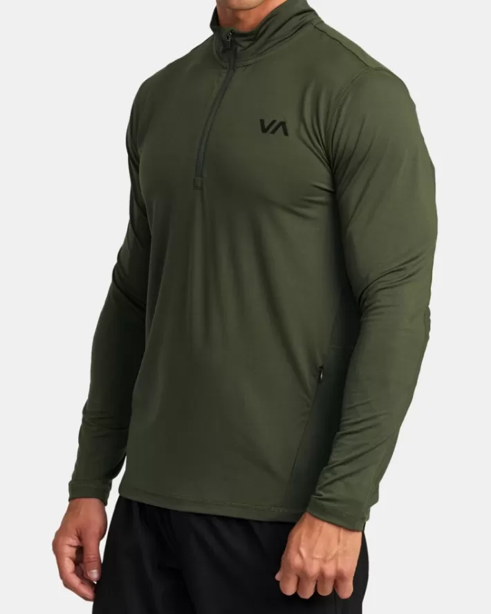 RVCA Camisetas Regata Esportivos Vent Half-Zip Pullover Masculino | IWQKRP-742< Camisetas Regata