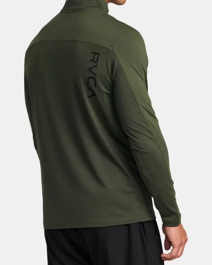 RVCA Camisetas Regata Esportivos Vent Half-Zip Pullover Masculino | IWQKRP-742< Camisetas Regata