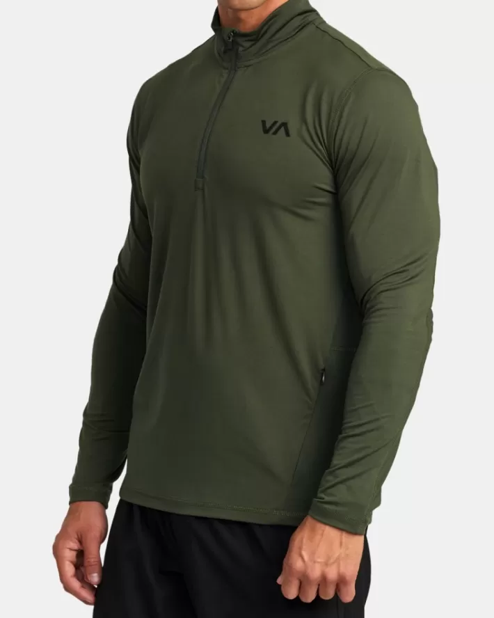 RVCA Camisetas Regata Esportivos Vent Half-Zip Pullover Masculino | IWQKRP-742< Camisetas Regata