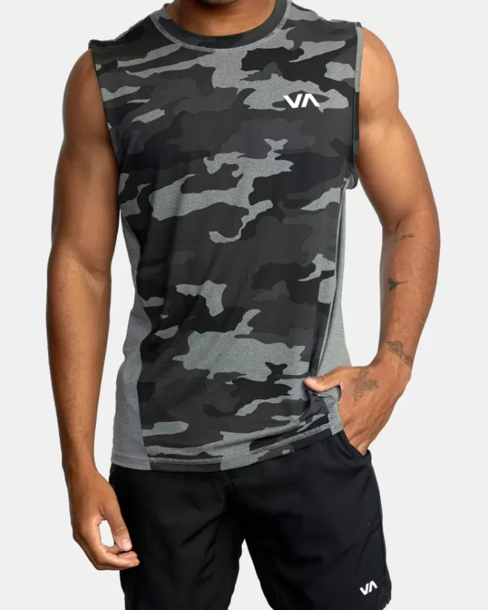 RVCA Camisetas Regata Esportivos Vent Muscle Masculino | MXCLZU-987< Camisetas Regata