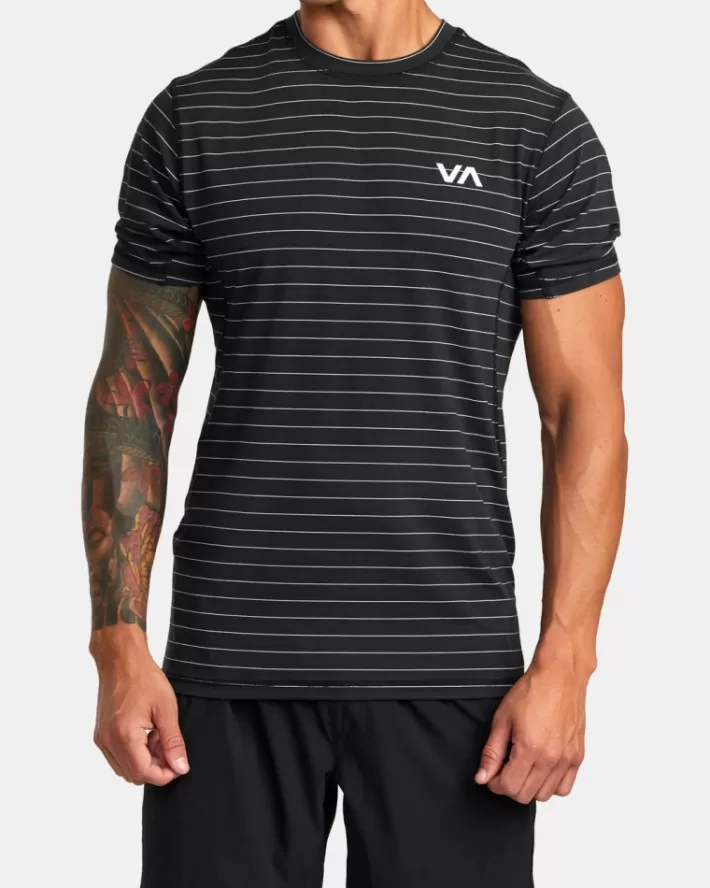 RVCA Camisetas Regata Esportivos Vent Stripe Technical Sleeve Masculino | KGNAUL-806< Camisetas Regata