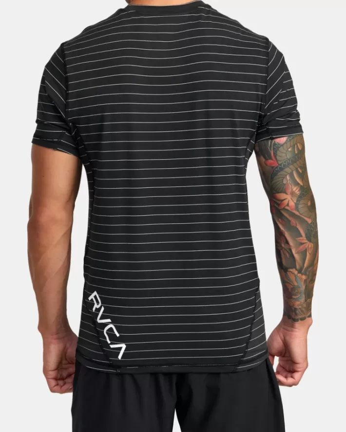 RVCA Camisetas Regata Esportivos Vent Stripe Technical Sleeve Masculino | KGNAUL-806< Camisetas Regata
