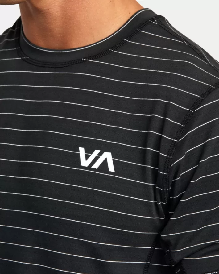 RVCA Camisetas Regata Esportivos Vent Stripe Technical Sleeve Masculino | KGNAUL-806< Camisetas Regata