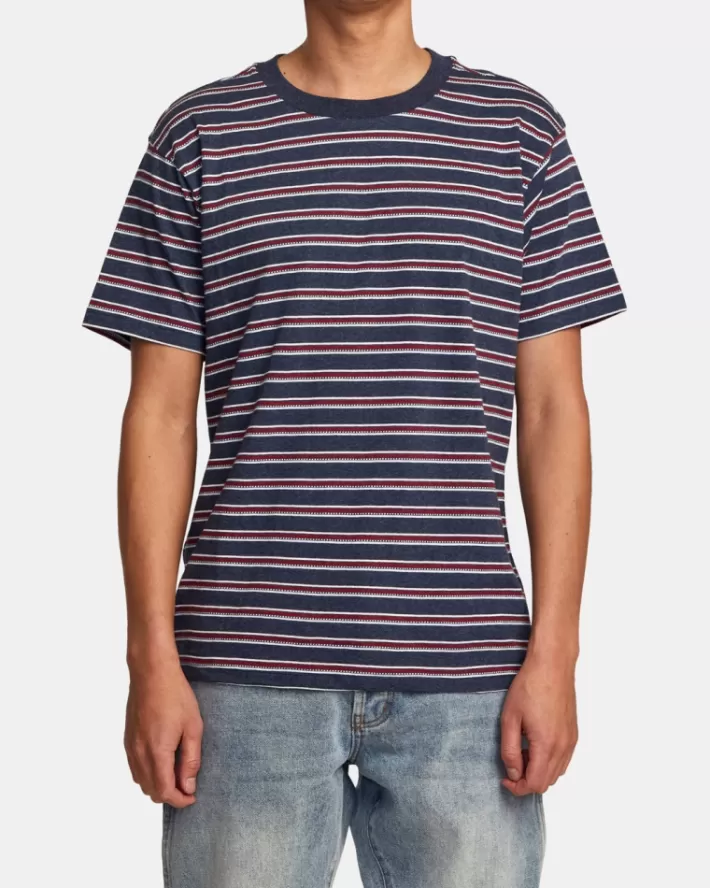 RVCA Camisetas Regata Estrada Runner Stripe Sleeve Masculino | QSLPXE-635< Camisetas Regata