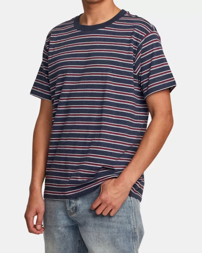 RVCA Camisetas Regata Estrada Runner Stripe Sleeve Masculino | QSLPXE-635< Camisetas Regata