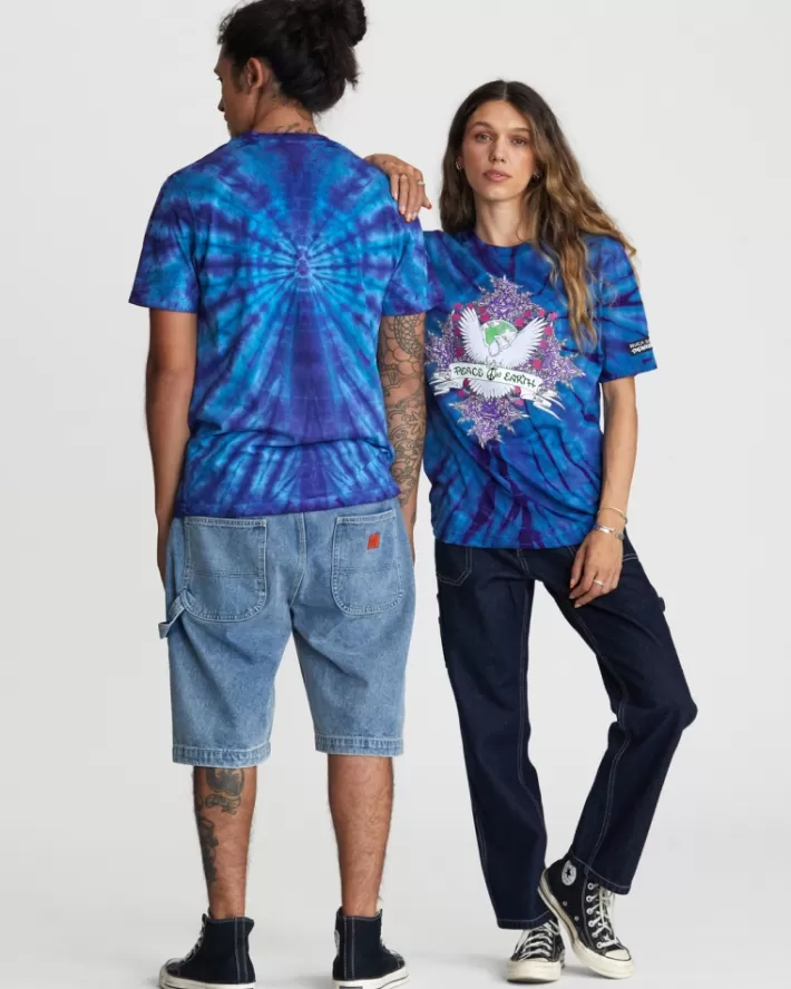 RVCA Camisetas Regata Freaktopia Peace On Earth Tee Masculino | ODLSZG-839< Camisetas Regata