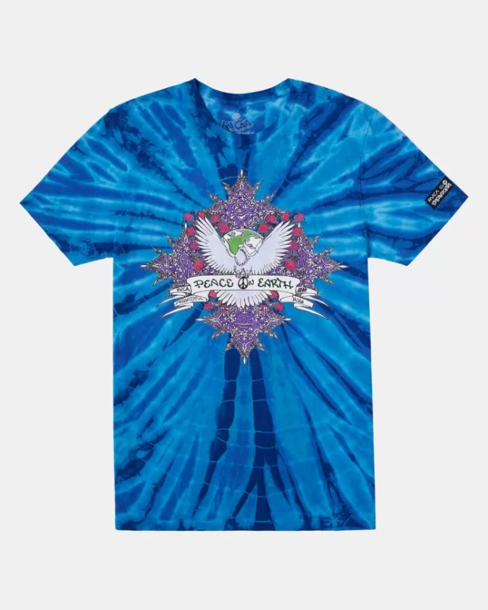 RVCA Camisetas Regata Freaktopia Peace On Earth Tee Masculino | ODLSZG-839< Camisetas Regata